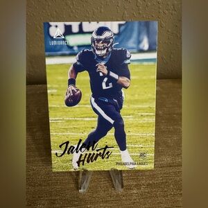 2020 Panini Chronicles Jalen Hurts Luminance Rookie Card #210 RC‎ Eagles